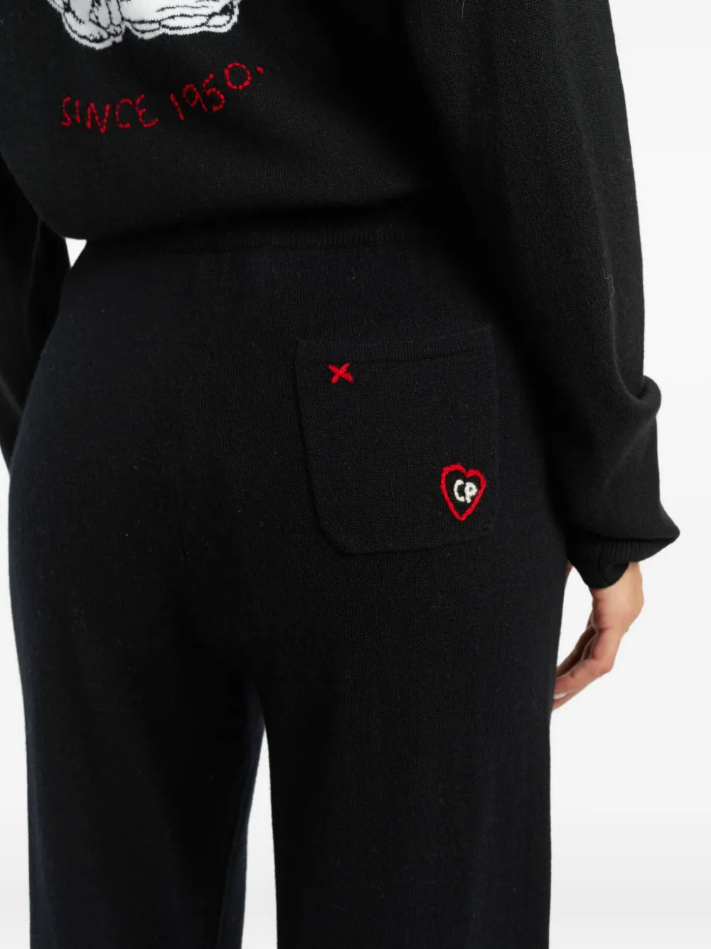 Chinti & Parker x Peanuts broek met trekkoord Zwart