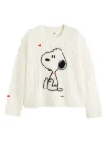 Chinti & Parker x Peanuts Snoopy-motif cable-knit sweater - Neutrals