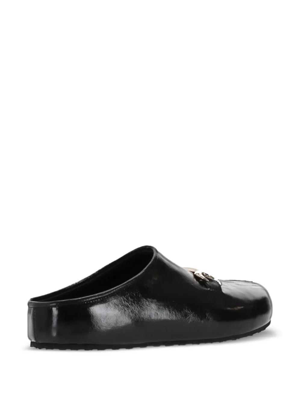 Marine Serre Ms leather mules Black