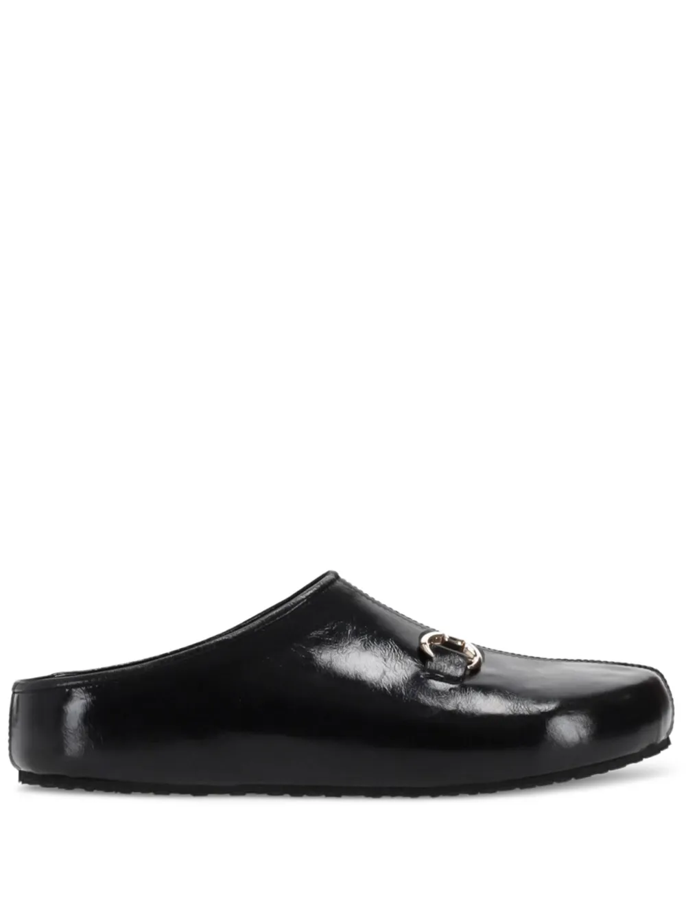 Marine Serre Ms leather mules Black