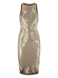 The Attico sequin-embellished mini dress - Gold