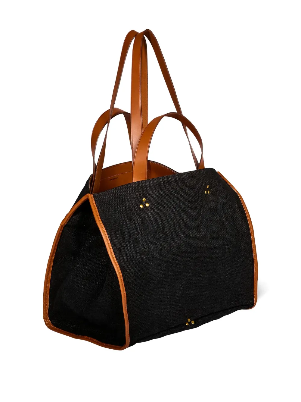 Jérôme Dreyfuss Léon leren shopper Zwart