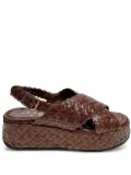 LA ROSE Maui platform sandals - Brown