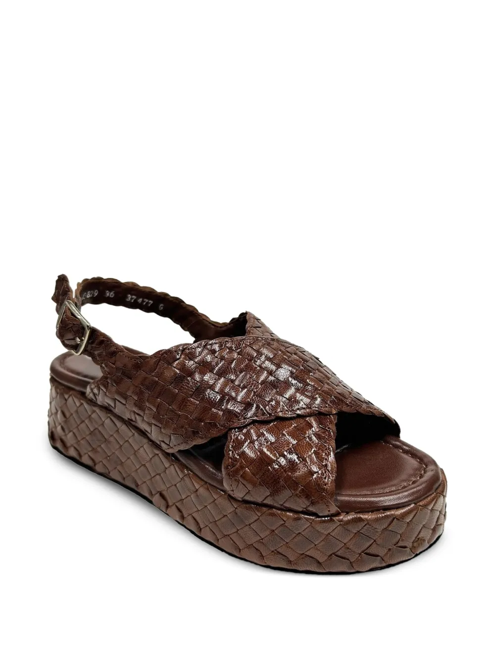 La Rose Maui Platform Sandals In Brown