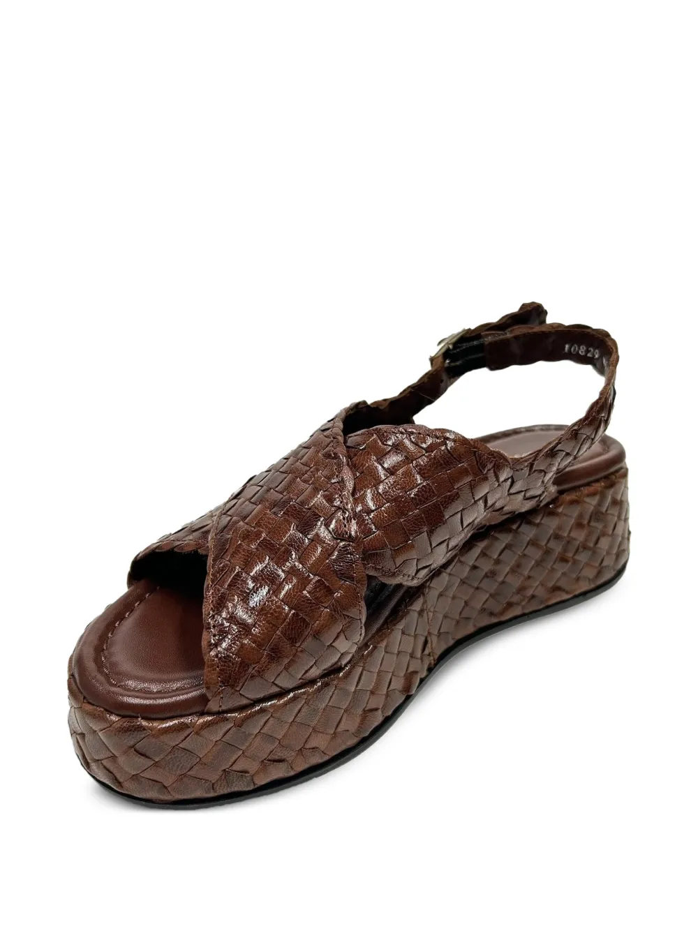 La Rose Maui Platform Sandals In Brown