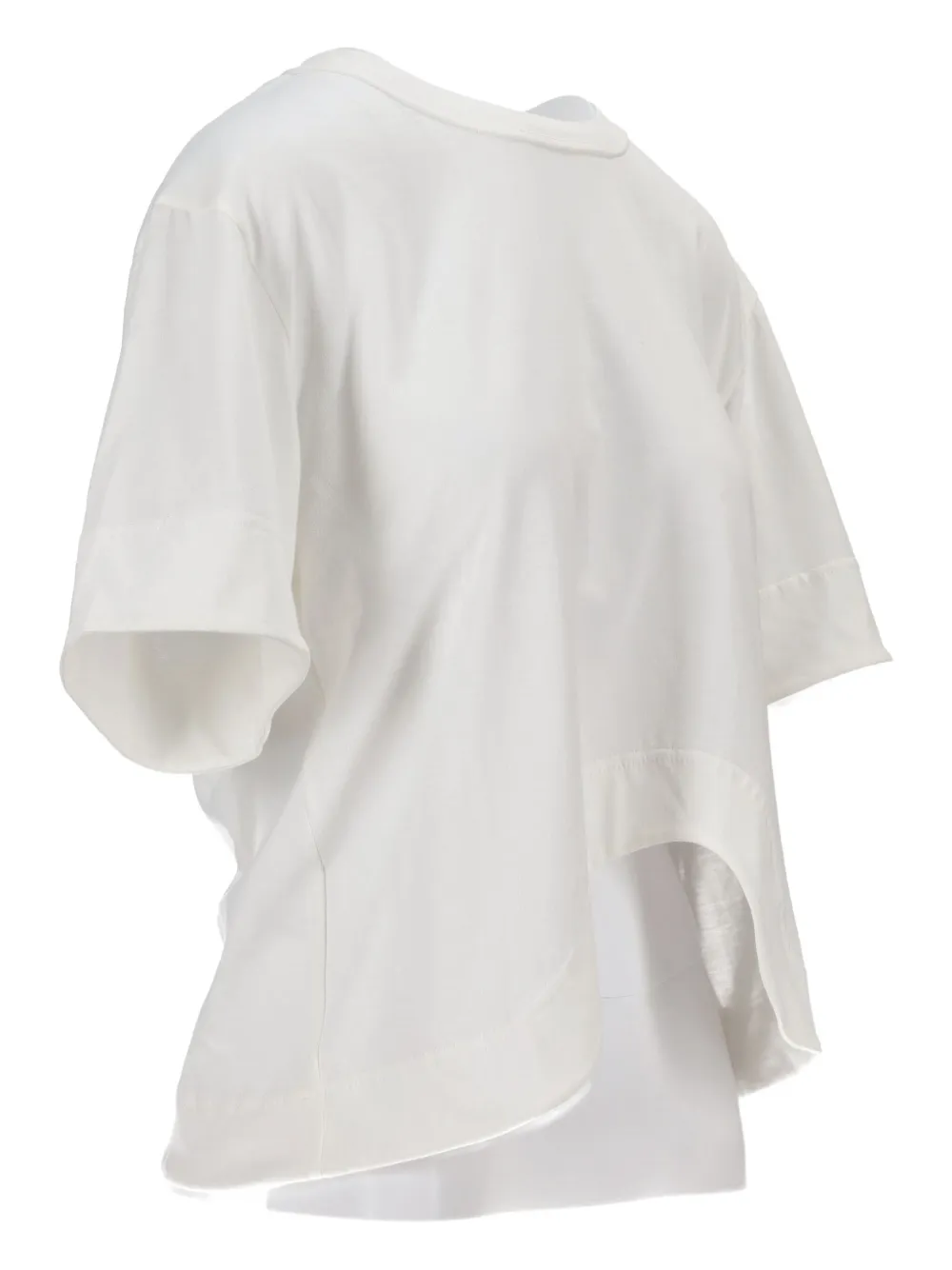 Niccolò Pasqualetti Onda Curved-hem T-shirt In White