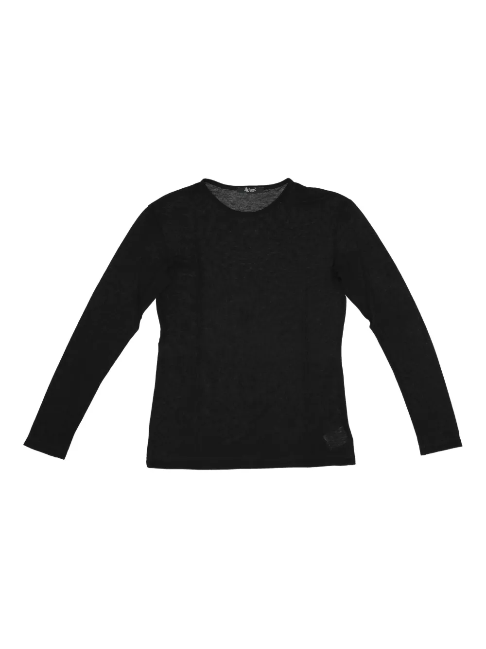 La Rose Klassisches Langarmshirt In Black