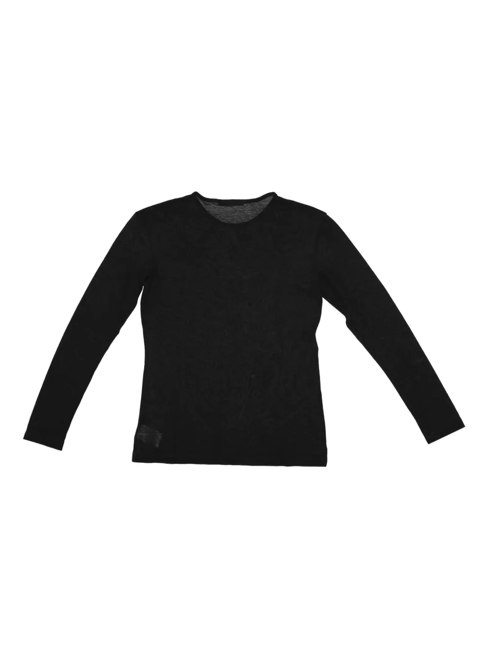 La Rose Klassisches Langarmshirt In Black