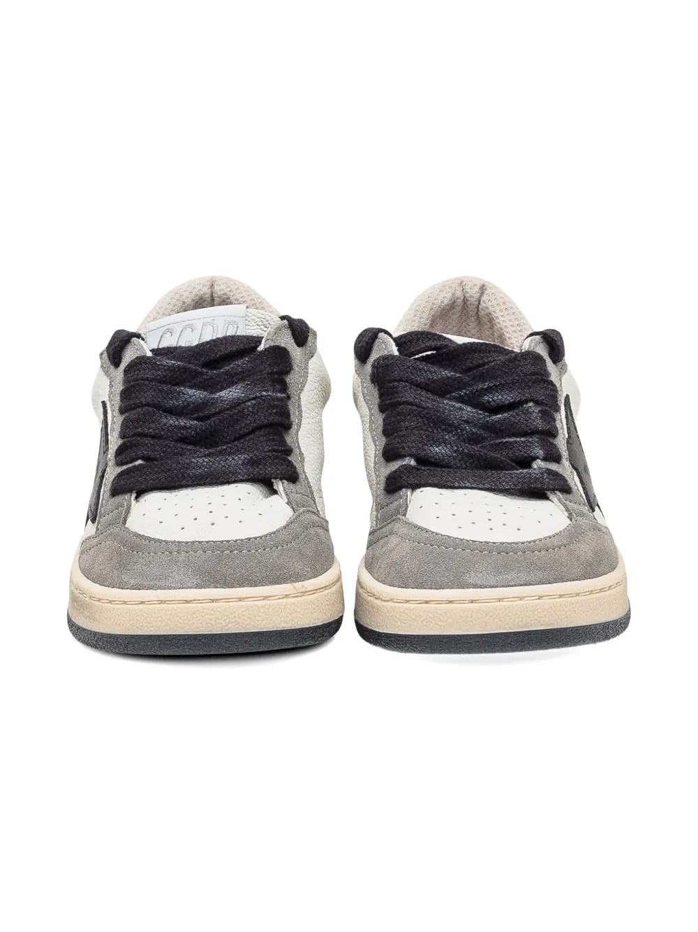 Golden Goose Kids Ballstar leather sneakers Grey