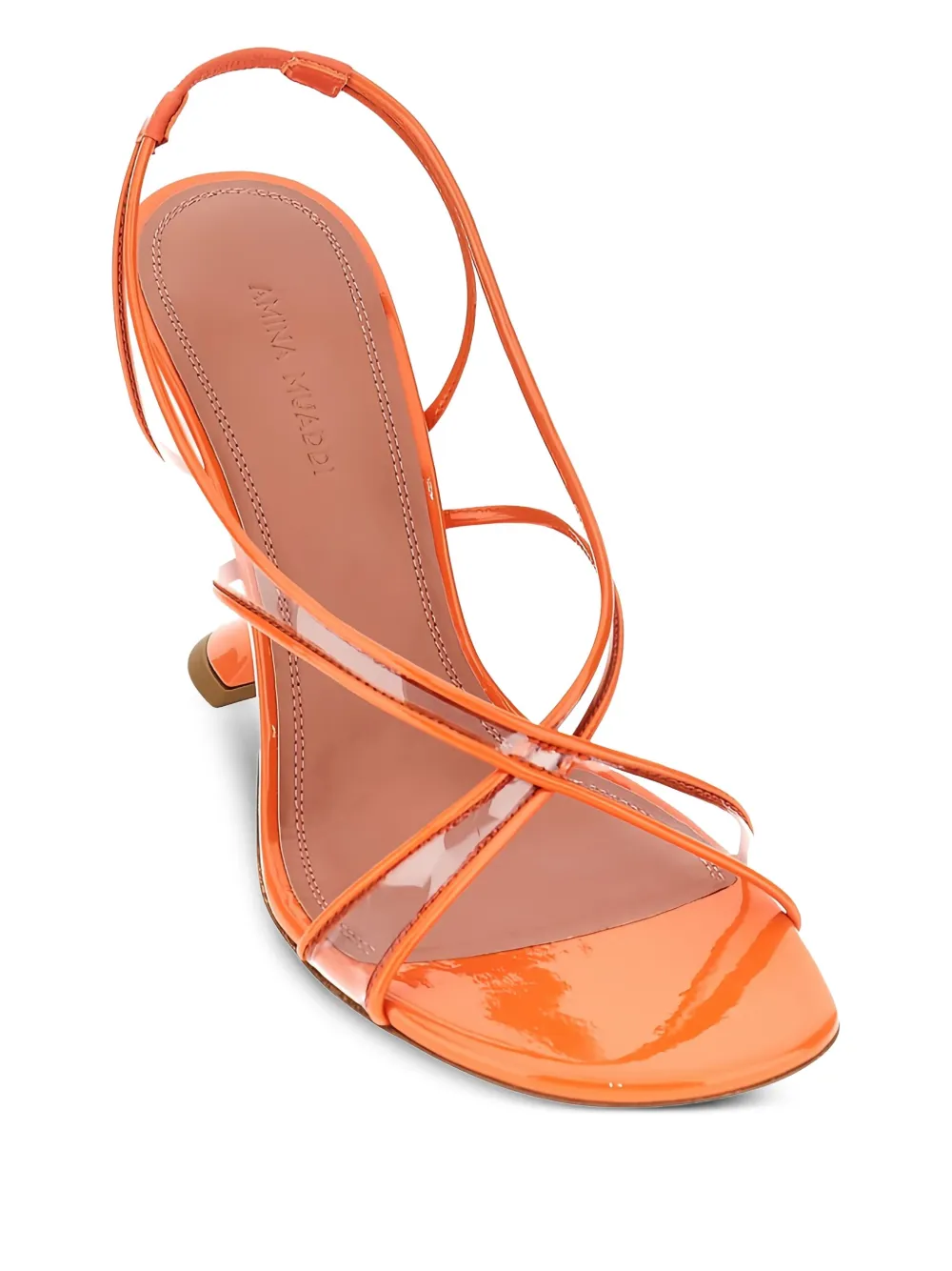 Amina Muaddi 90mm leather heeled pumps | Heeled Pumps | Image 2