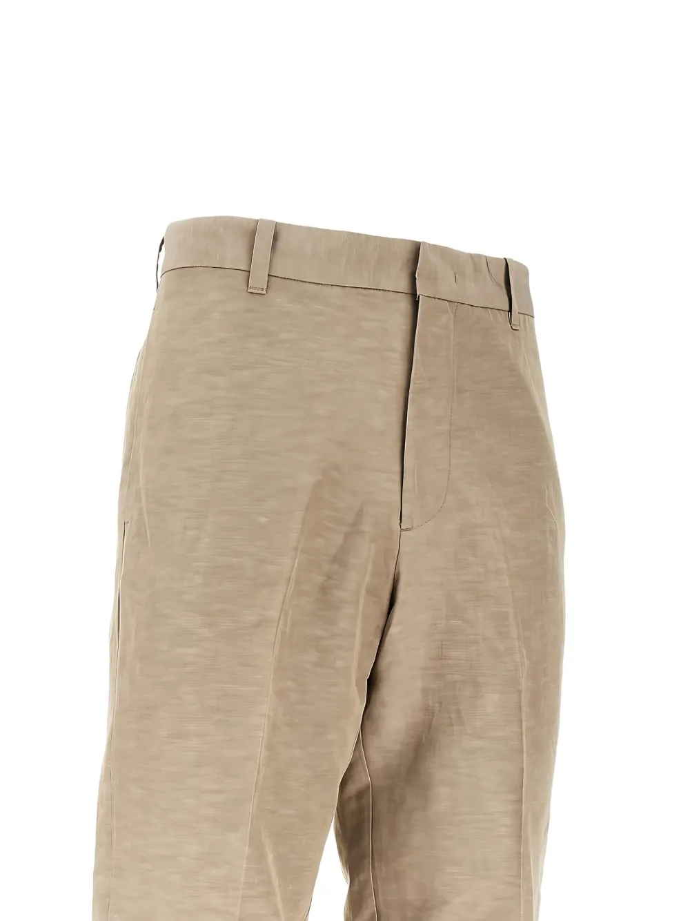 Emporio Armani Straight broek met gemêleerd effect Beige