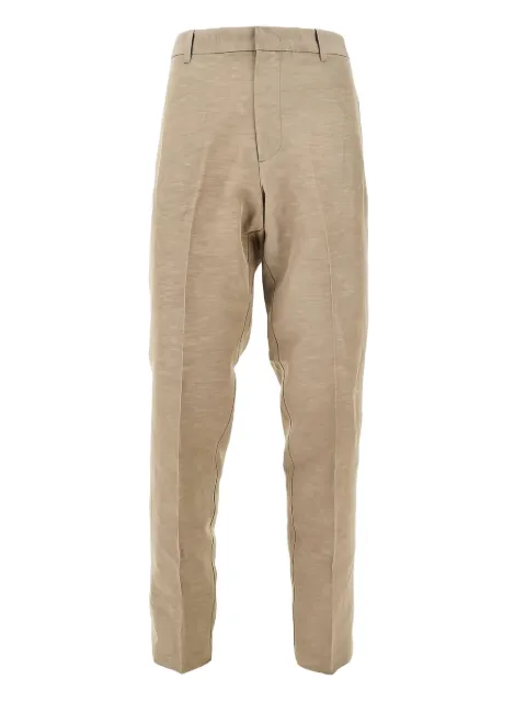 Emporio Armani mélange effect straight trousers