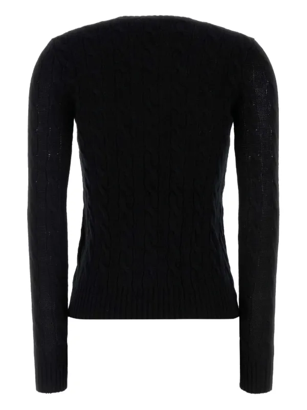Polo Ralph Lauren cable-knit Jumper Black FARFETCH PH