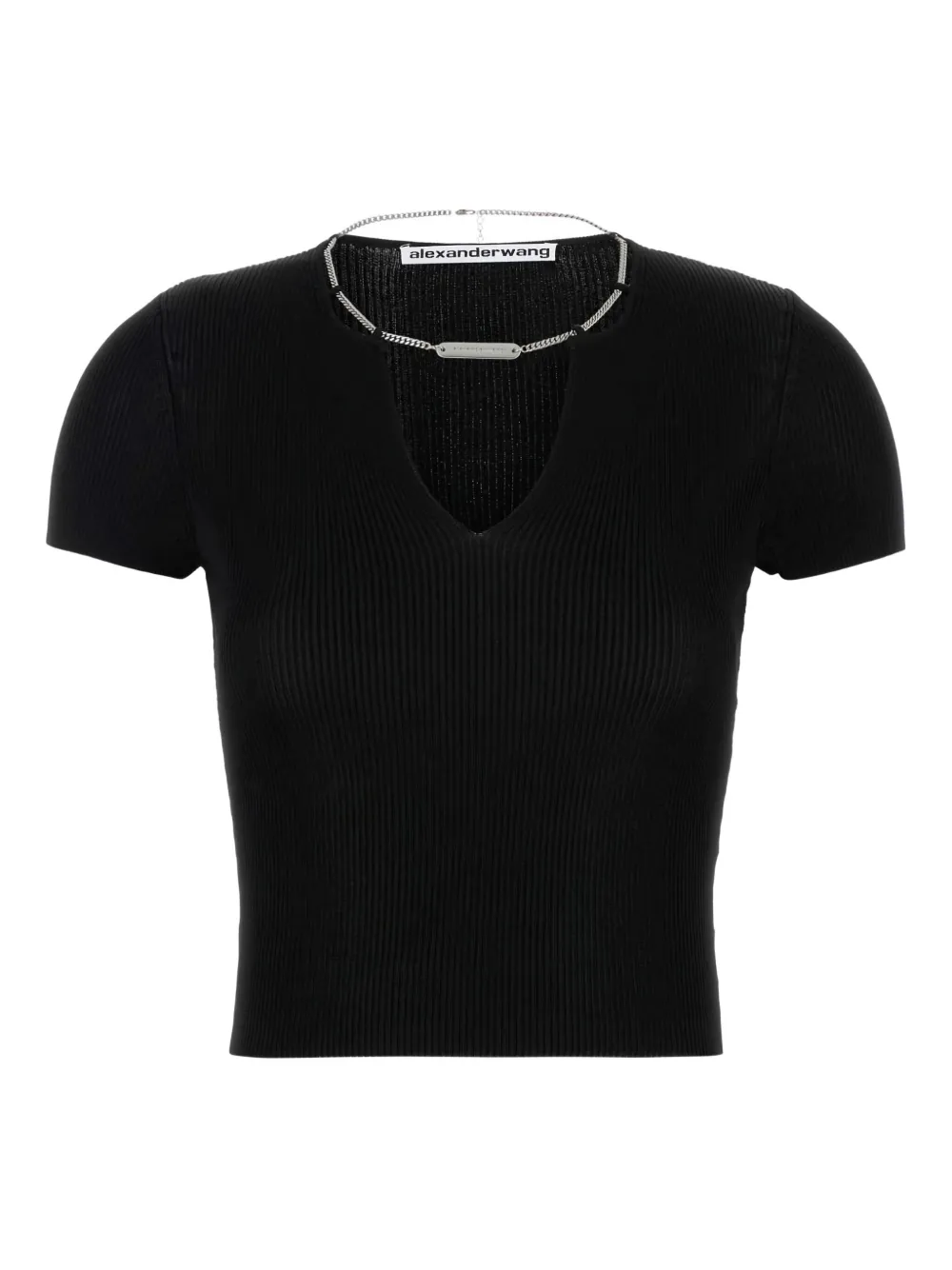 Alexander Wang Top verfraaid met ketting Zwart