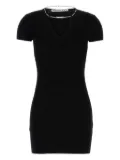 Alexander Wang ribbed short-sleeve dress - Black