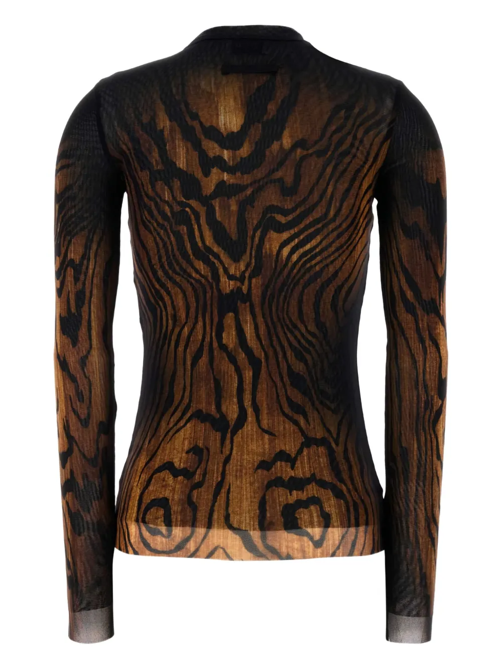 Jean Paul Gaultier wood-print sheer top | T-shirts & Jerseys | Image 2