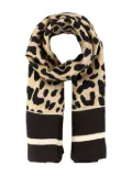 Valentino Garavani leopard-print silk scarf - Brown