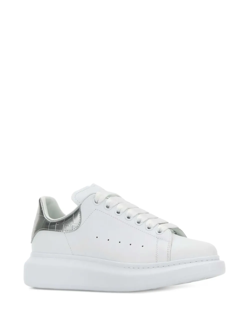 Alexander McQueen Sneakers met krokodillen-reliëf Wit