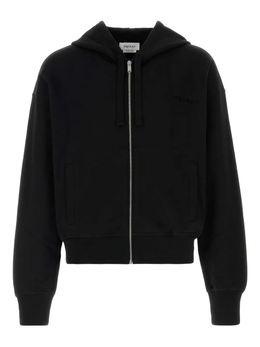 Alexander McQueen zip-up hoodie Zwart