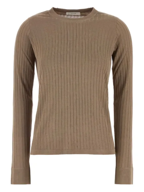 The Row ribbed long-sleeve top