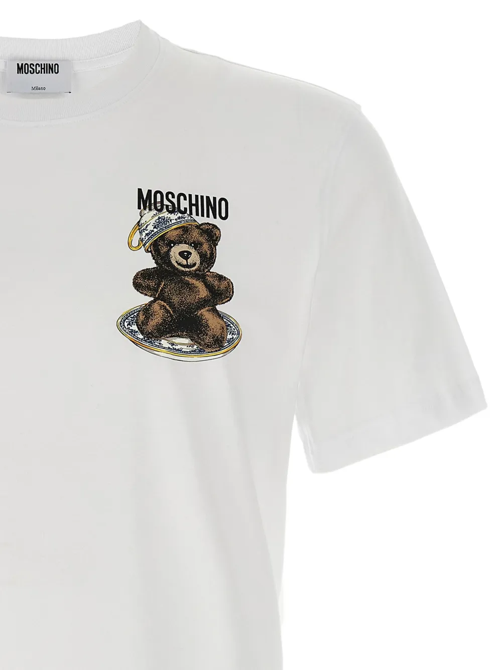 Moschino teddy bear-print crewneck T-shirt Wit