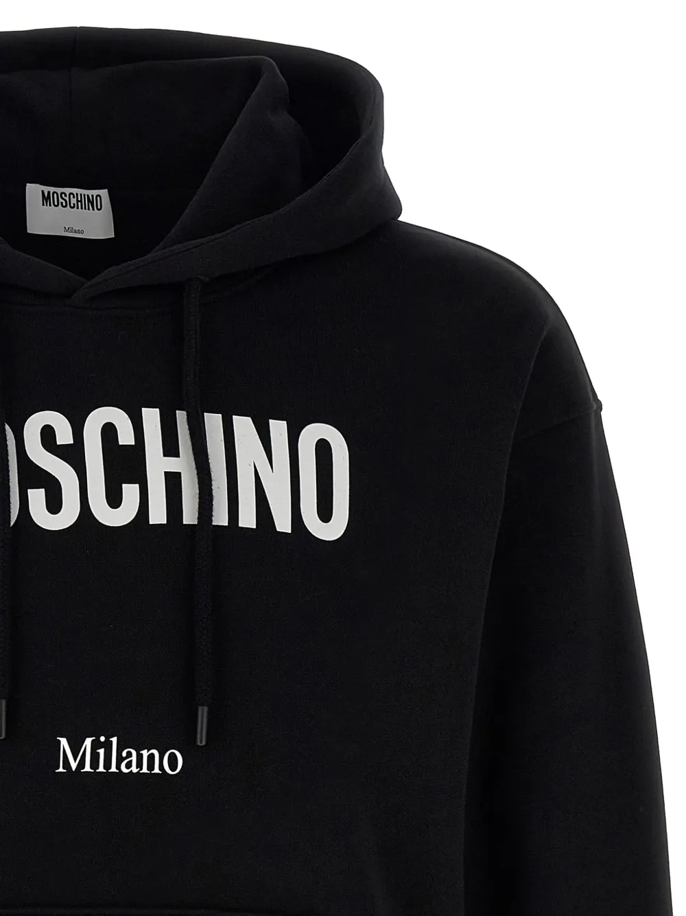 Moschino Hoodie met logoprint Zwart