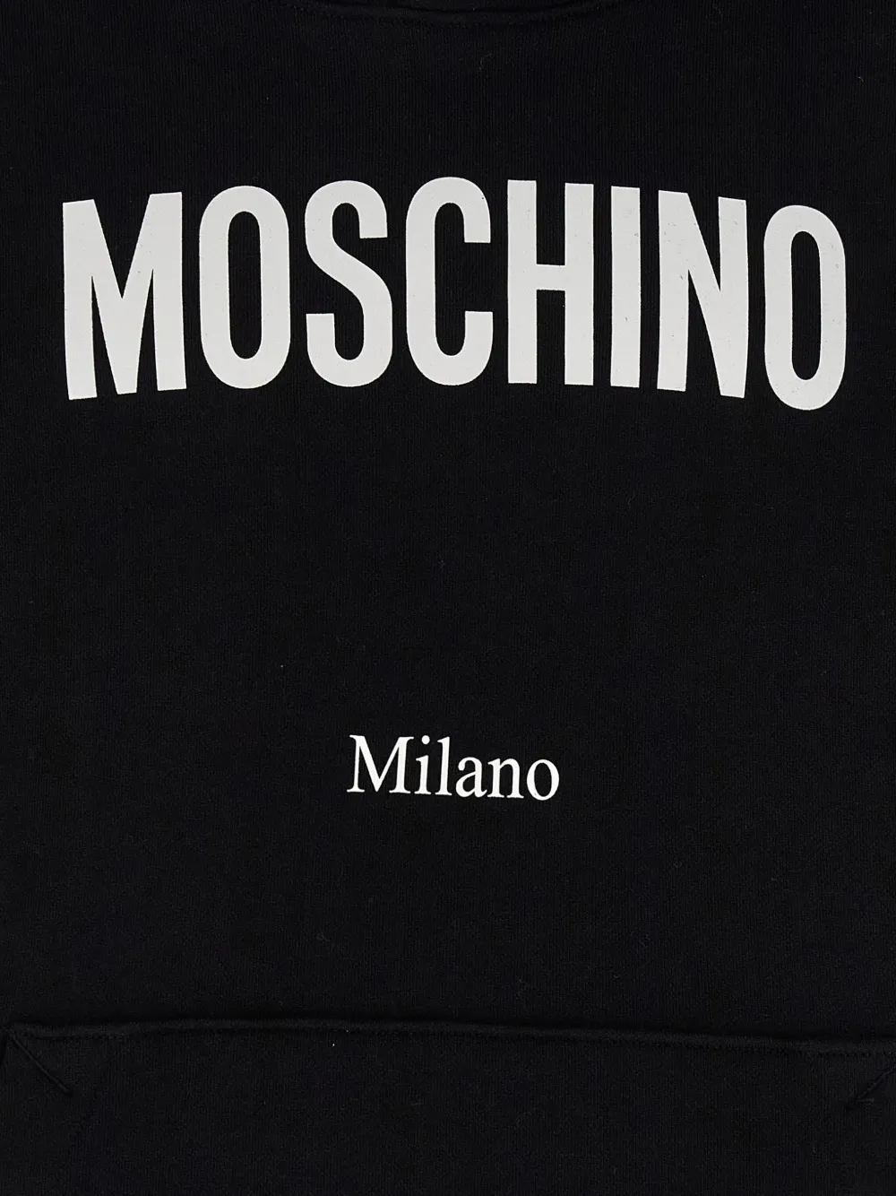 Moschino Hoodie met logoprint Zwart