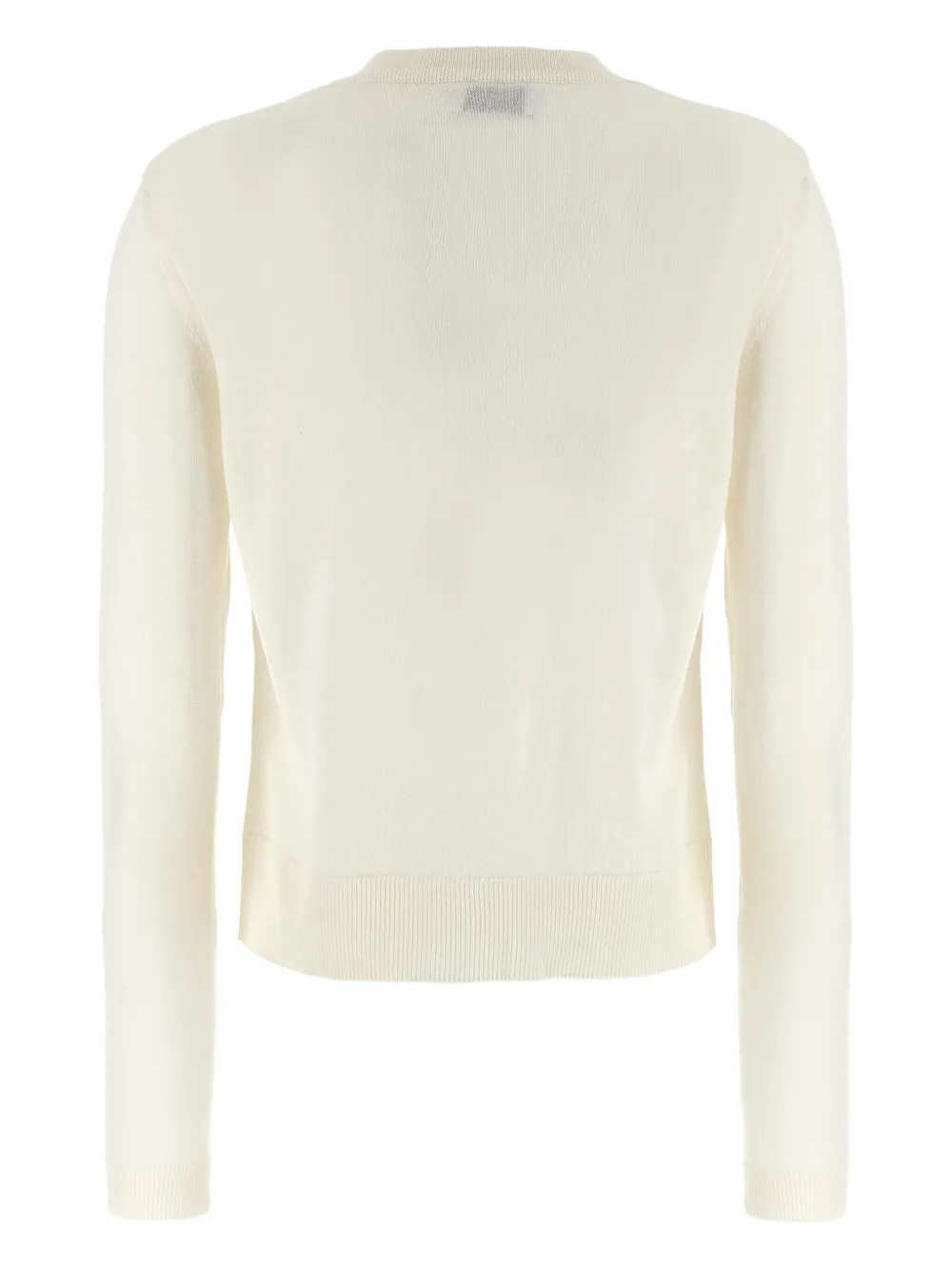 Moschino Teddy trui met ronde hals en intarsia Wit