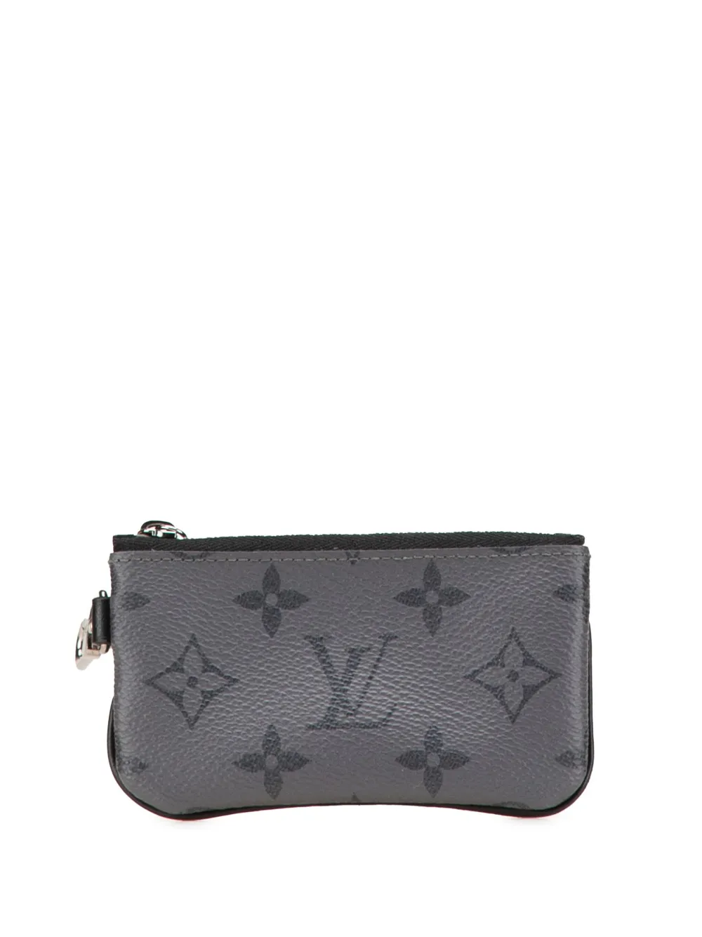 Louis Vuitton Pre-Owned 2021-2025 Monogram Eclipse Reverse Trio Messenger Key Pouch coin pouch | gris | Image 1