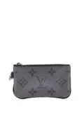 Louis Vuitton Pre-Owned 2021-2025 Monogram Eclipse Reverse Trio Messenger Key Pouch coin pouch - Grey