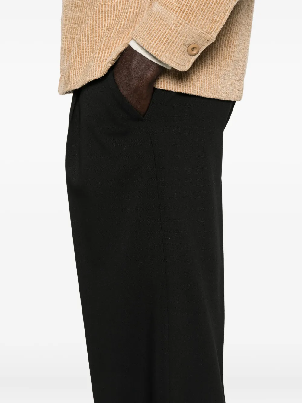 SANDRO Broek met wijde pijpen Zwart