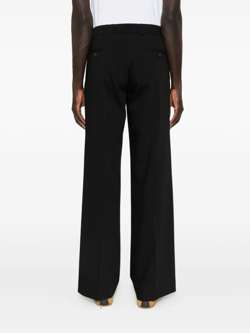 SANDRO Broek met wijde pijpen Zwart