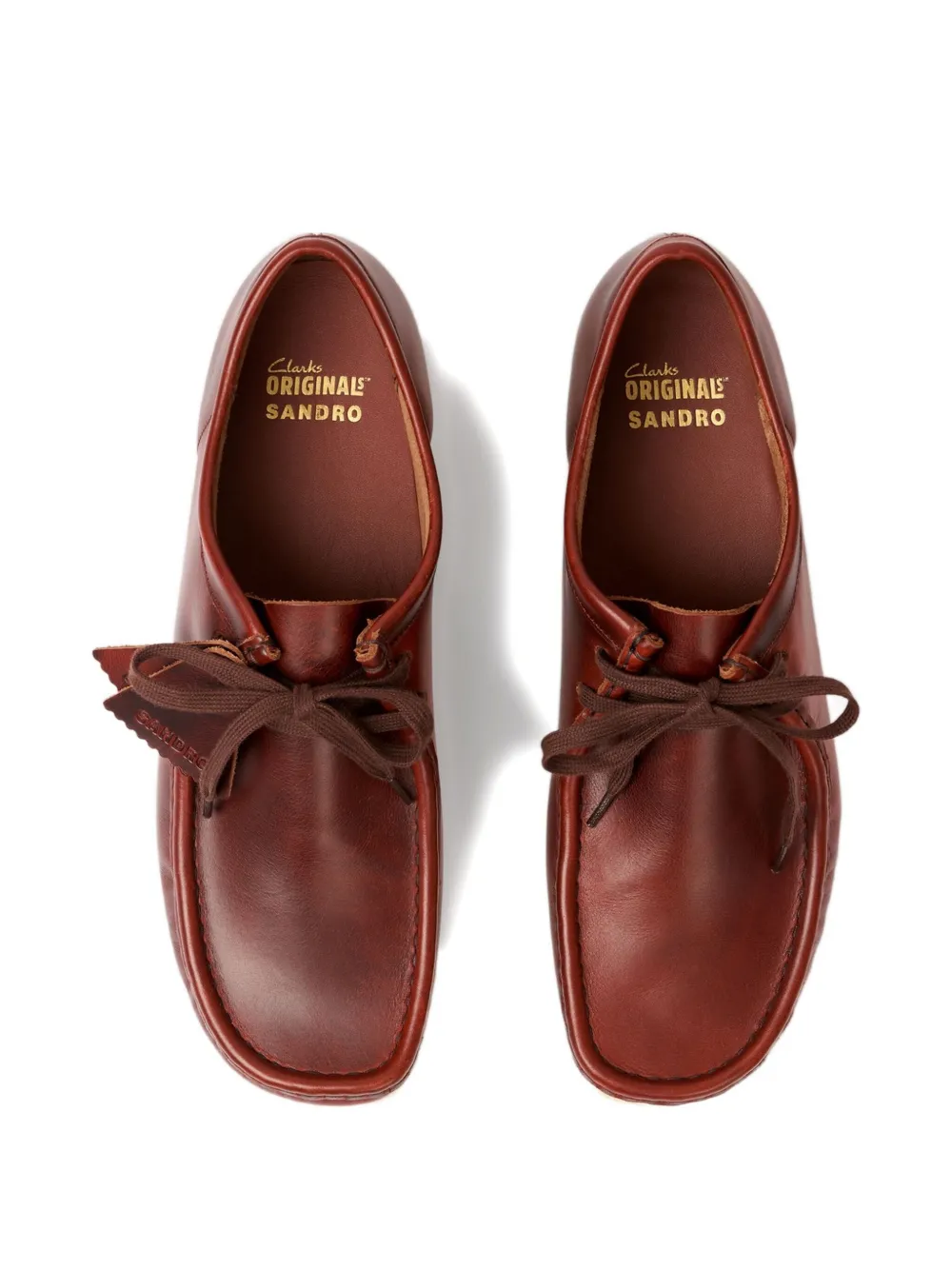 SANDRO x Clarks Originals derby schoenen Bruin
