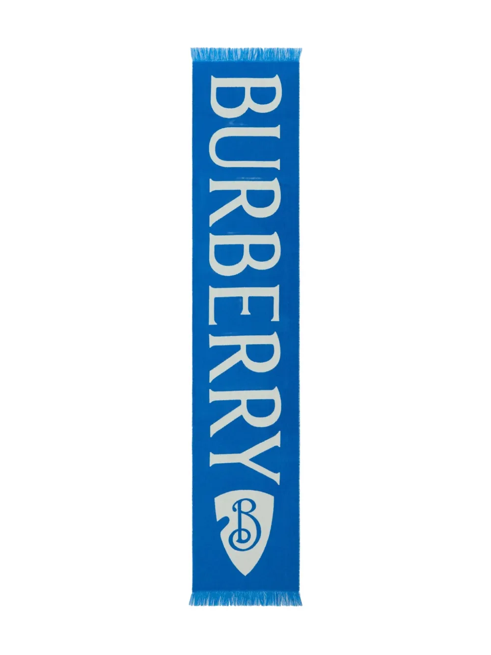 Burberry logo-jacquard scarf | Blue | Image 1
