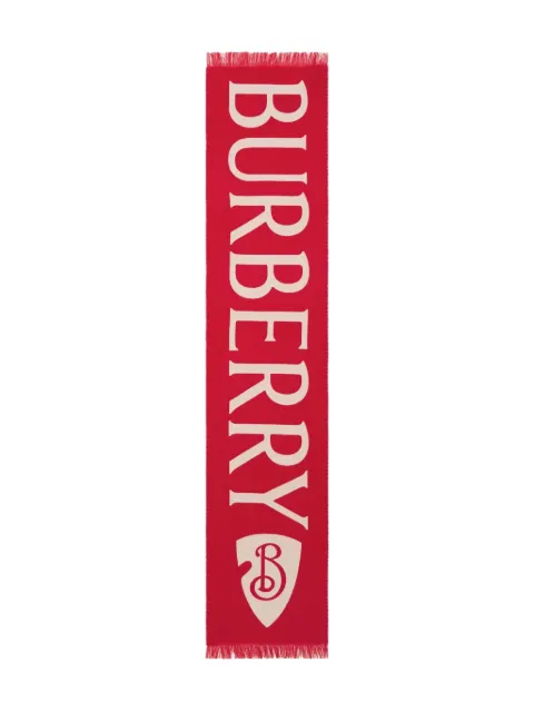 Burberry logo-jacquard scarf