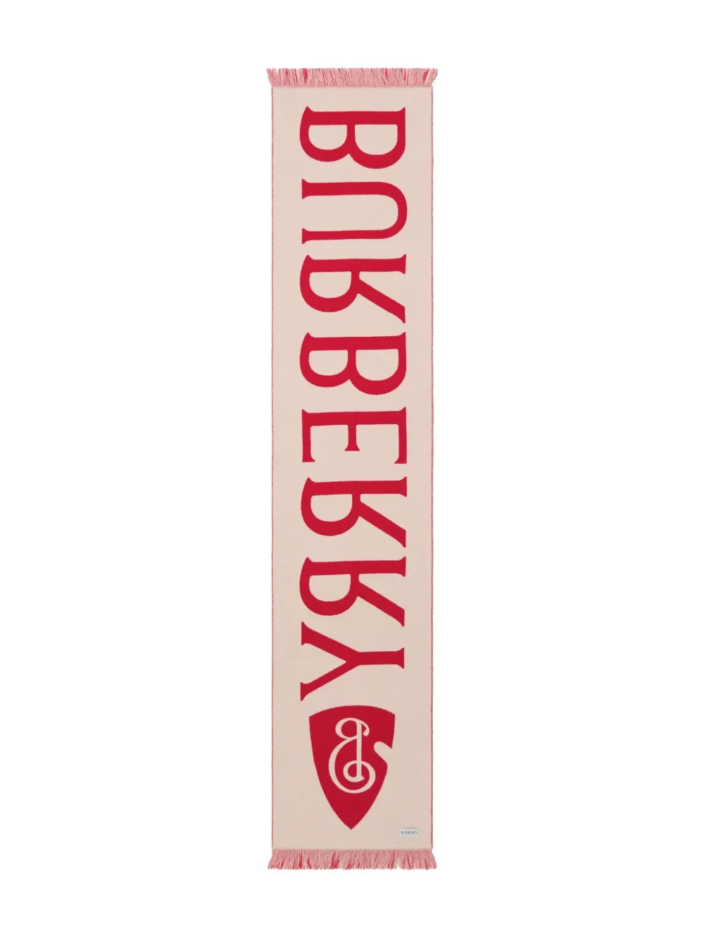 Burberry Sjaal met logo-jacquard Rood