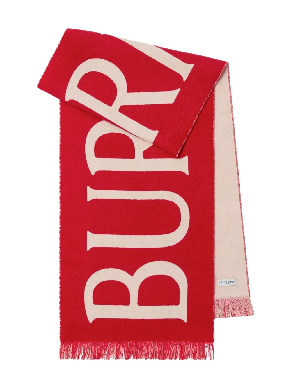 Burberry Sjaal met logo-jacquard Rood