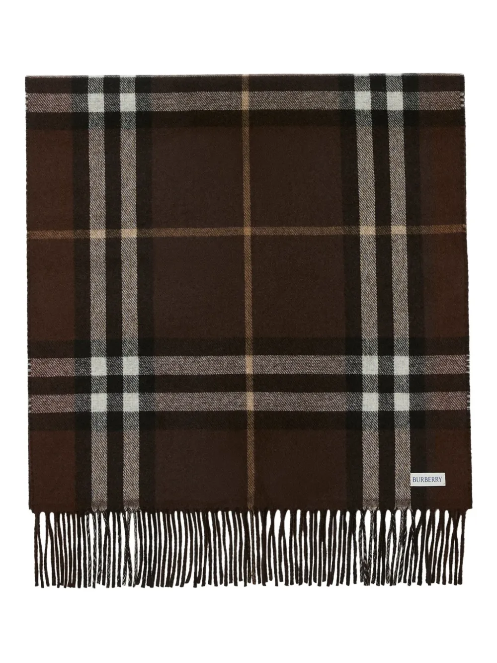 Burberry Geruite sjaal Bruin