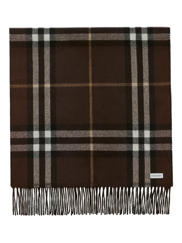 ★関税込み・送料無料★ バーバリー Equestrian Knight スカーフ Burberry Equestrian Knight チェック スカーフ | ブラウン