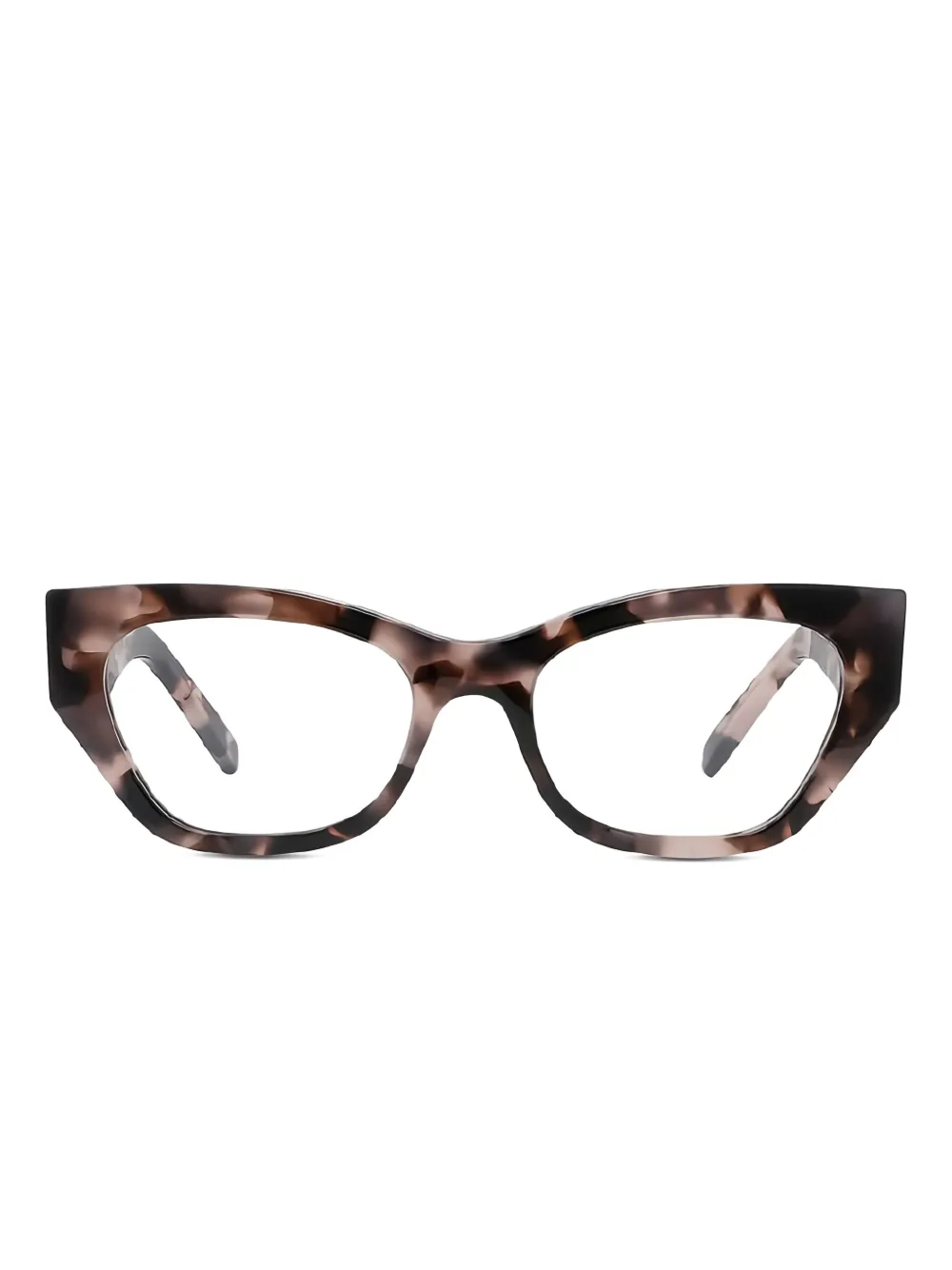 tortoiseshell-effect cat-eye glasses