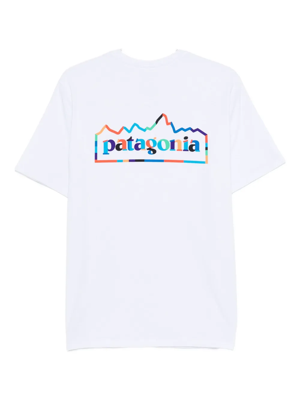 Patagonia T-shirt met logoprint Wit