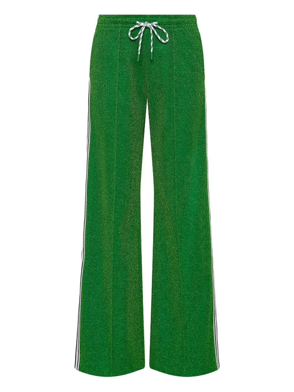 The Upside Galaxia Loretta lurex side-stripe trousers | Green | Image 1