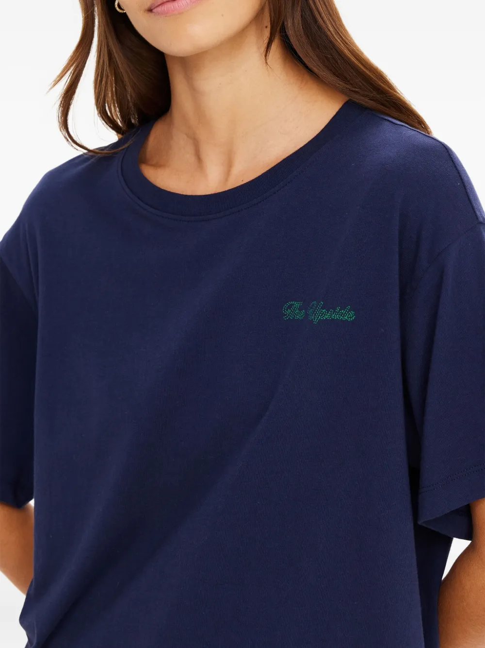The Upside Sammi T-shirt met borduurwerk Blauw