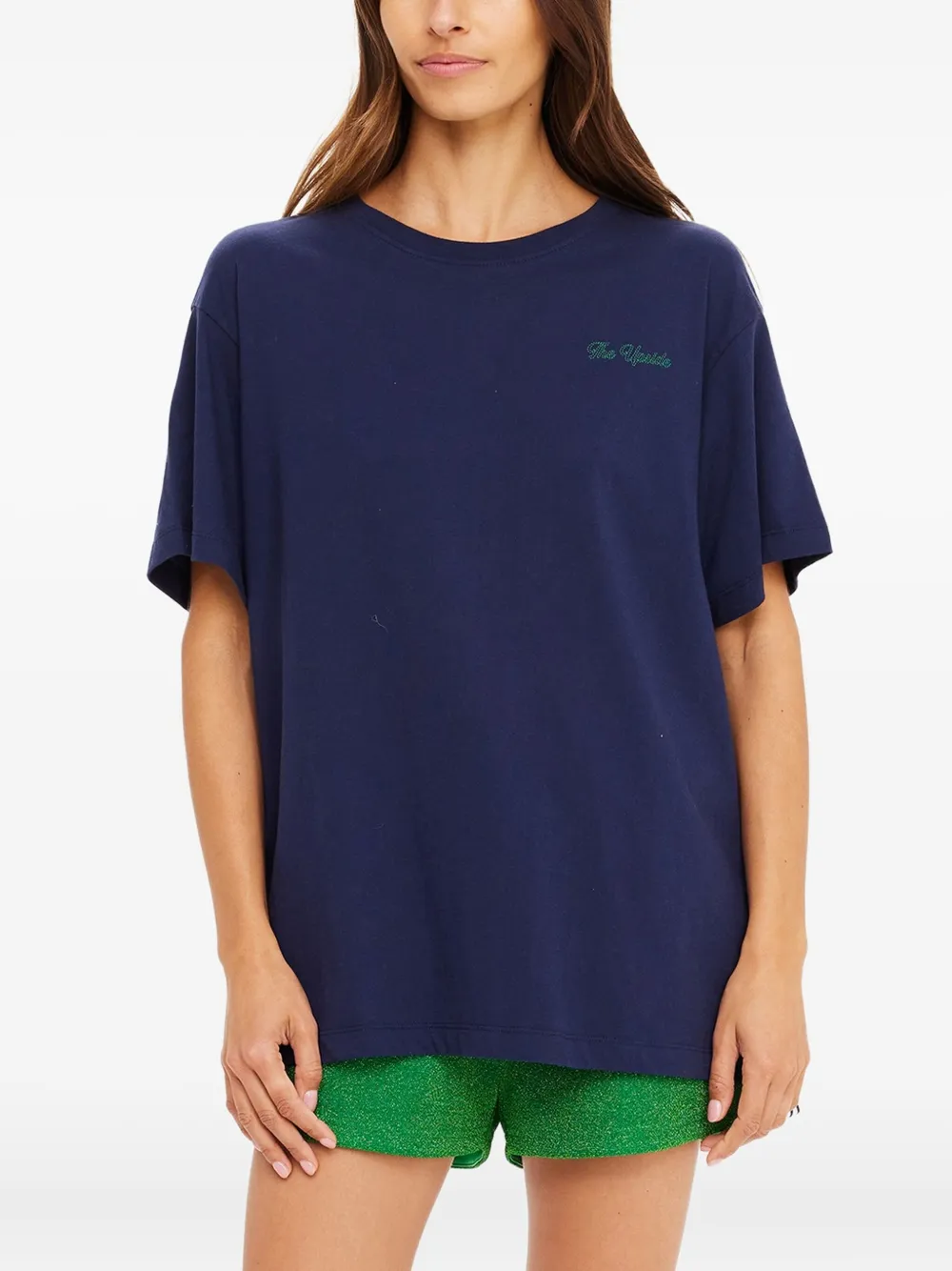 The Upside Sammi embroidered T-shirt | Blue | Image 1