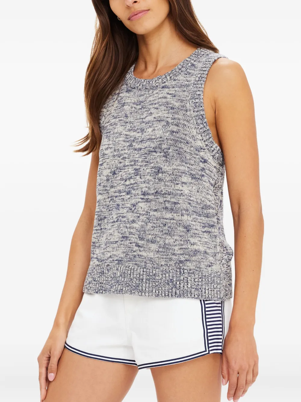 The Upside Armada Koby Knitted Tank Top In Gray