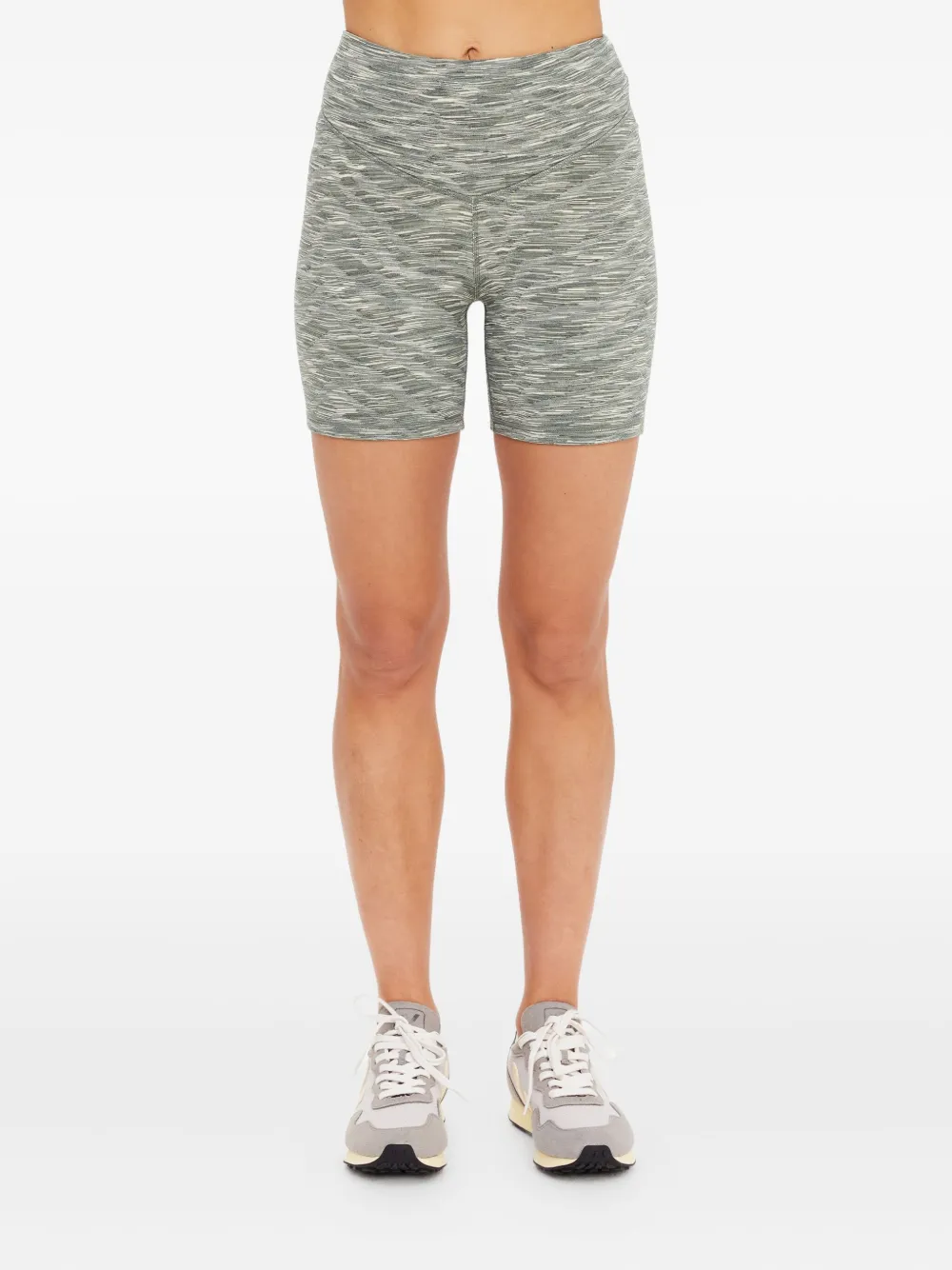 The Upside Reversible Zebra-print Shorts In Gray