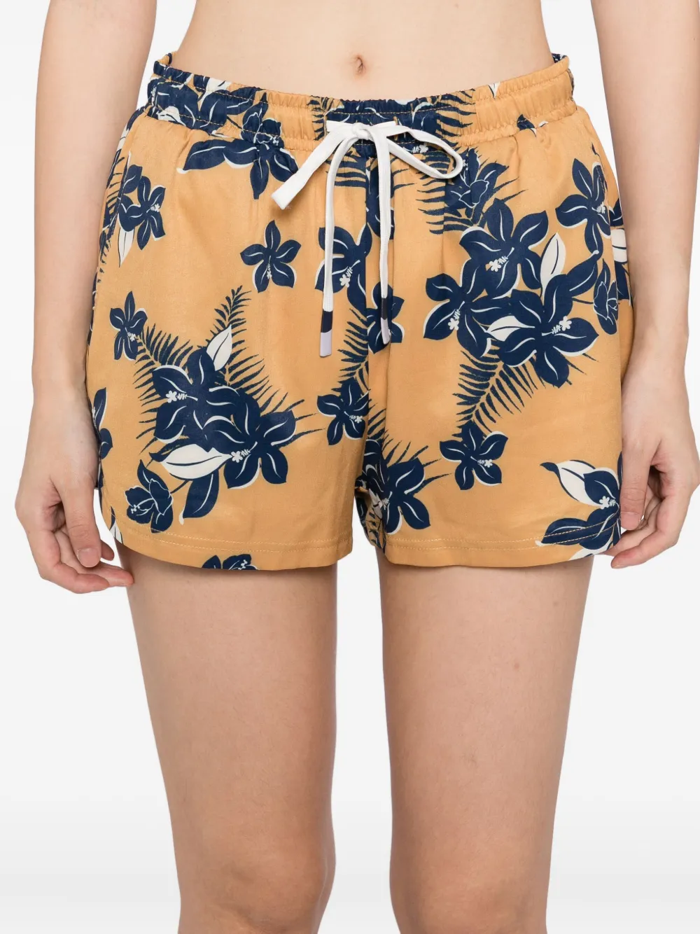 The Upside Aruba Billie Running Shorts In Brown