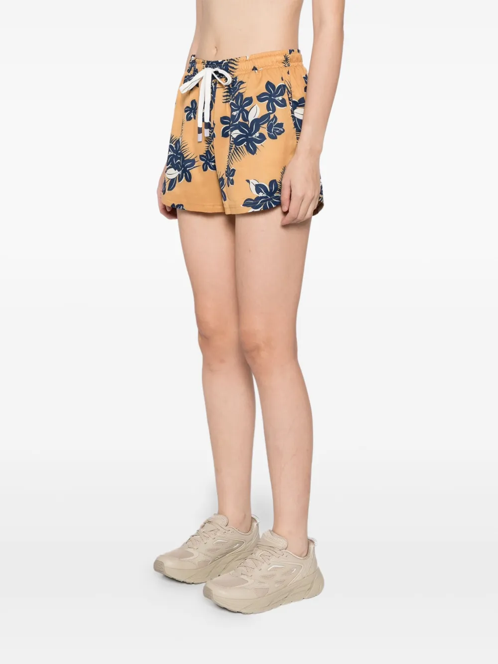 The Upside Aruba Billie Running Shorts In Brown