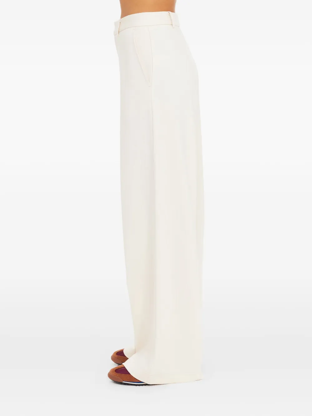 The Upside Side-pockets Trousers In White