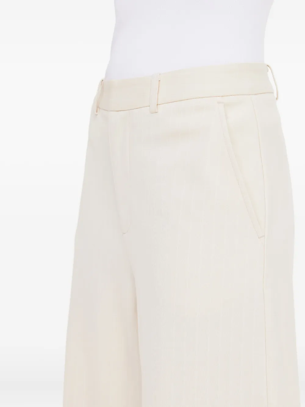 The Upside Side-pockets Trousers In White